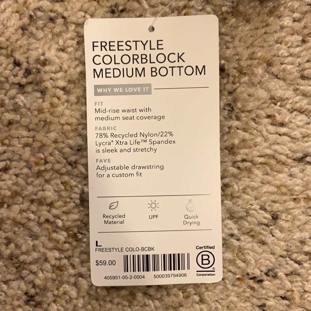 Athleta Freestyle Colorblock Medium Bottom - Picture 6 of 6